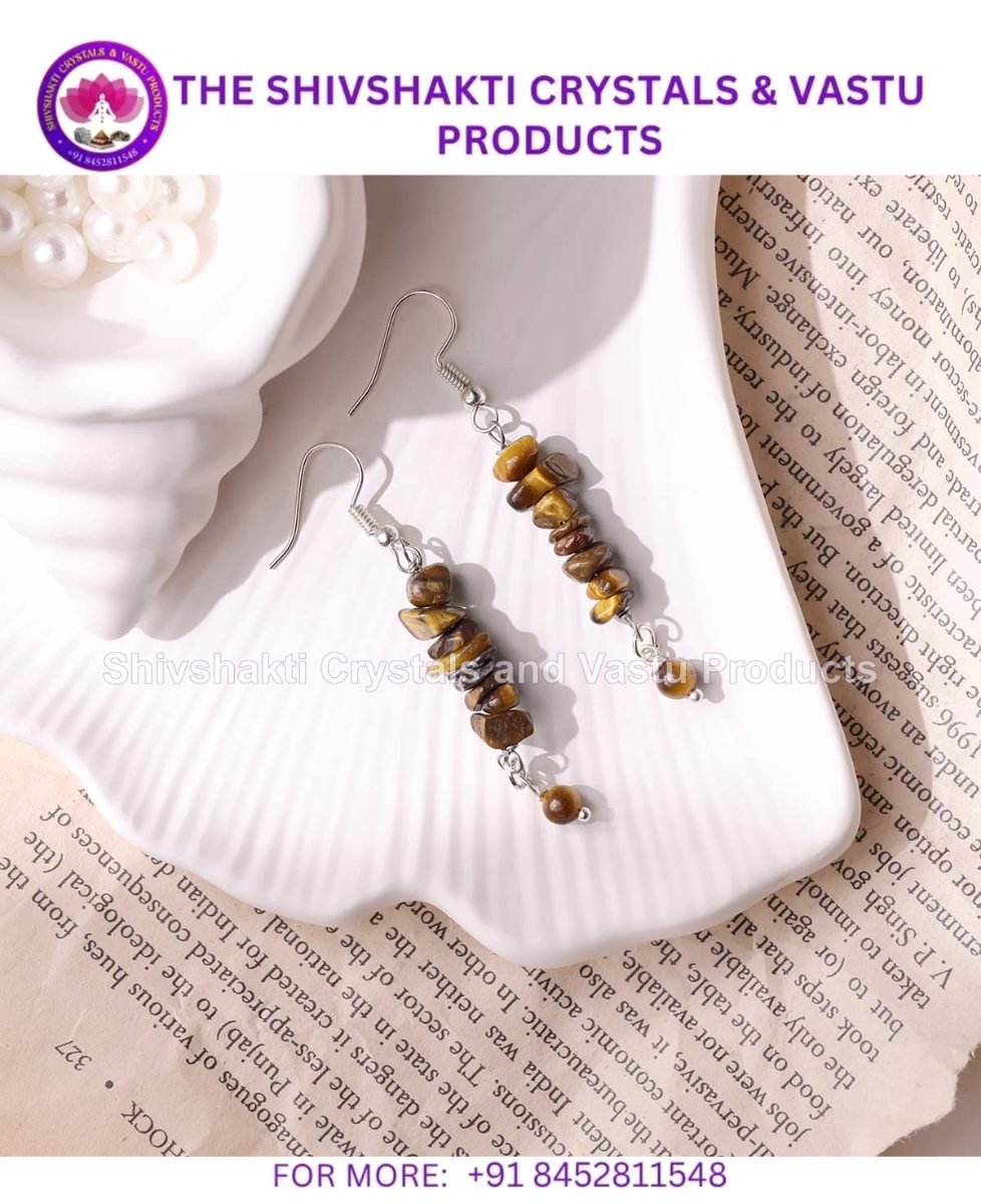 Tiger Eye Chips Hook Earring