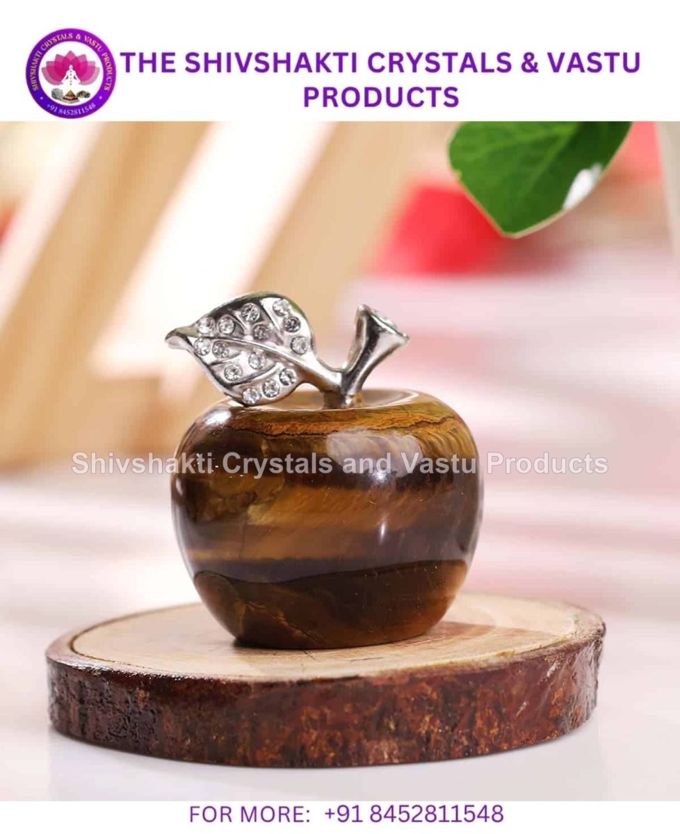Tiger Eye Crystal Apple for Home Decoration