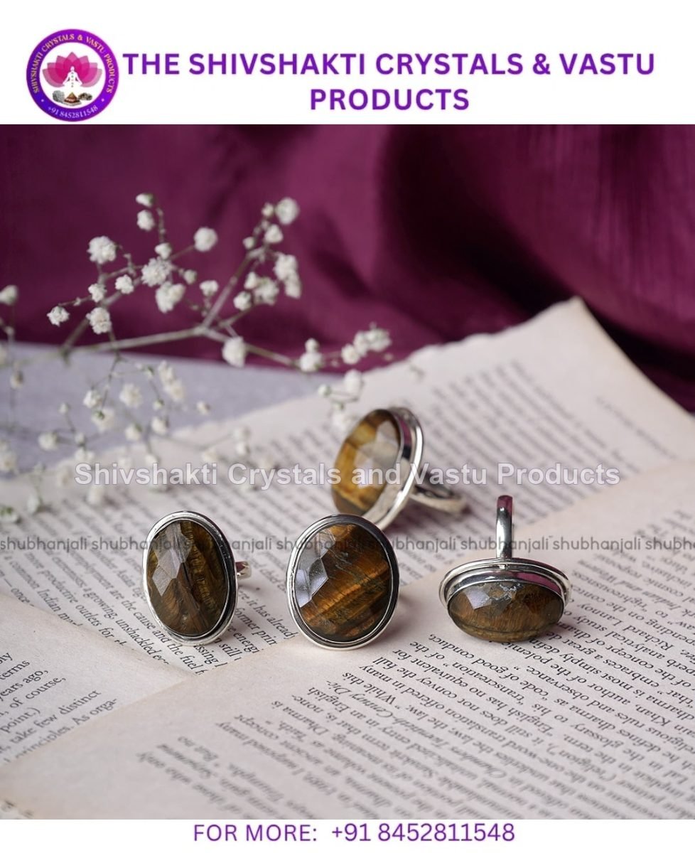 Tiger Eye Faceted Ring
