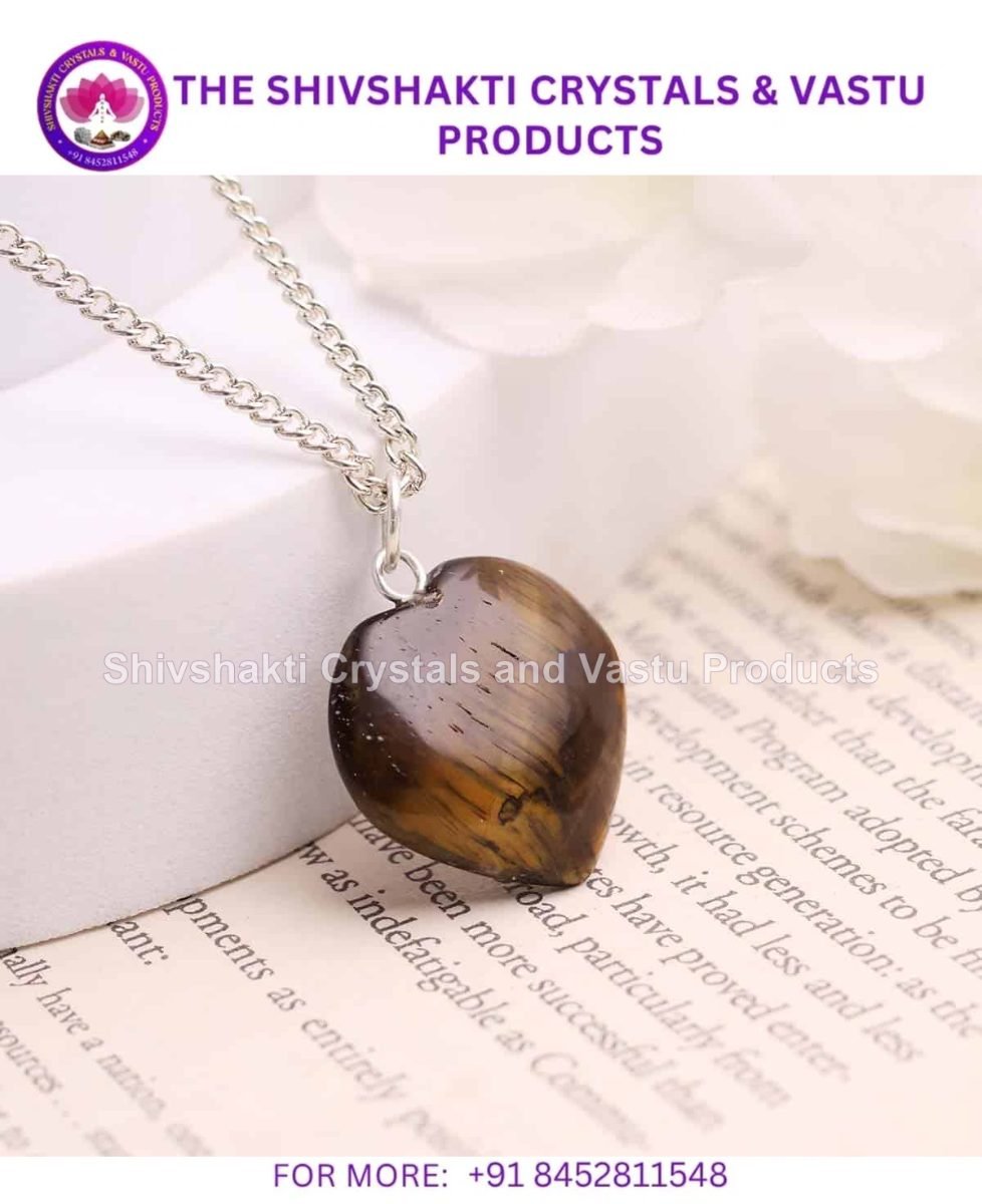 Tiger Eye Mini Heart Pendant