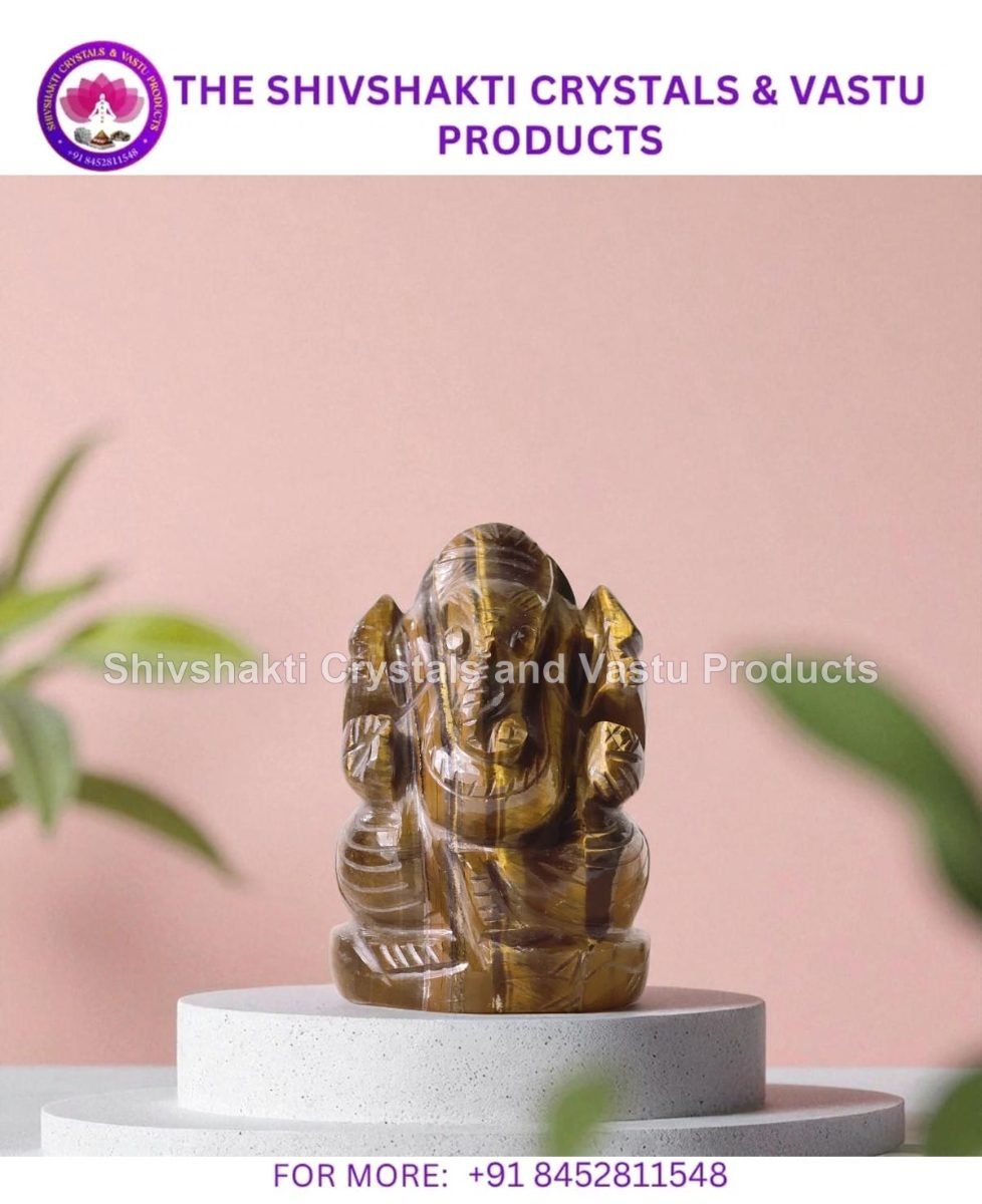 Tiger Eye Stone Ganesha