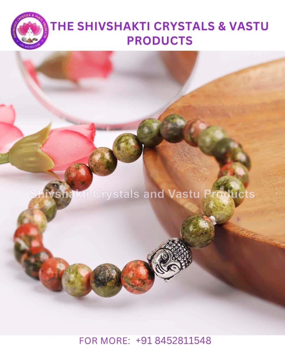 Unakite Buddha Bracelet