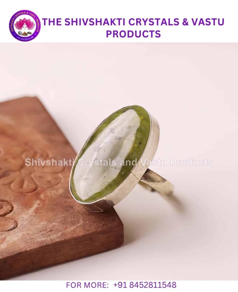 Vesuvianite Cabochon Ring