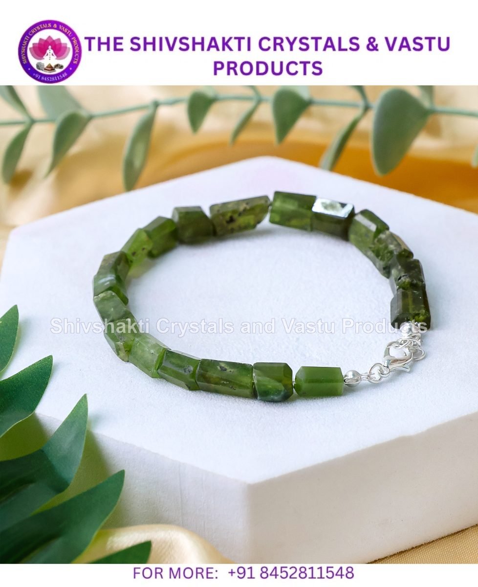 Vesuvianite Faceted Tumble Bracelet