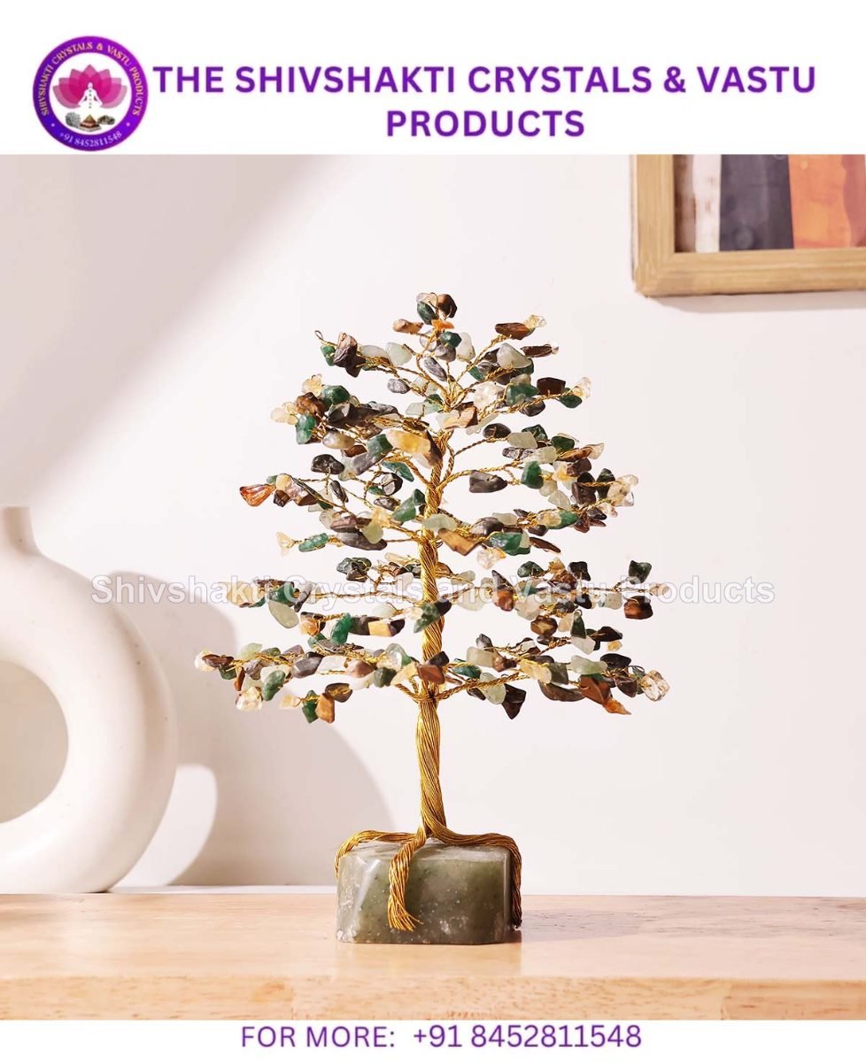 Wealth Tree 300B On Green Aventurine Raw