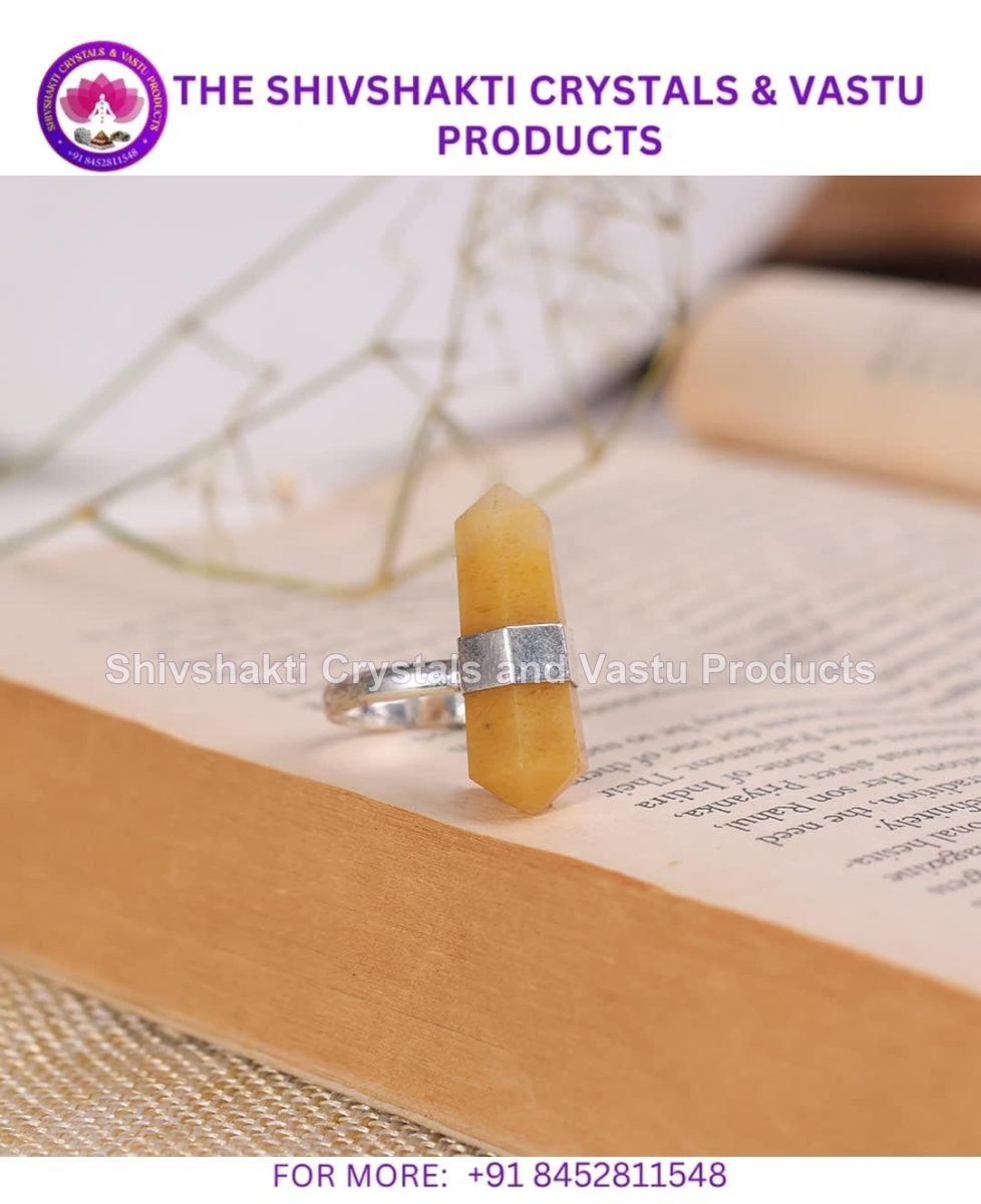 Yellow Aventurine Double Terminated Pencil Rings