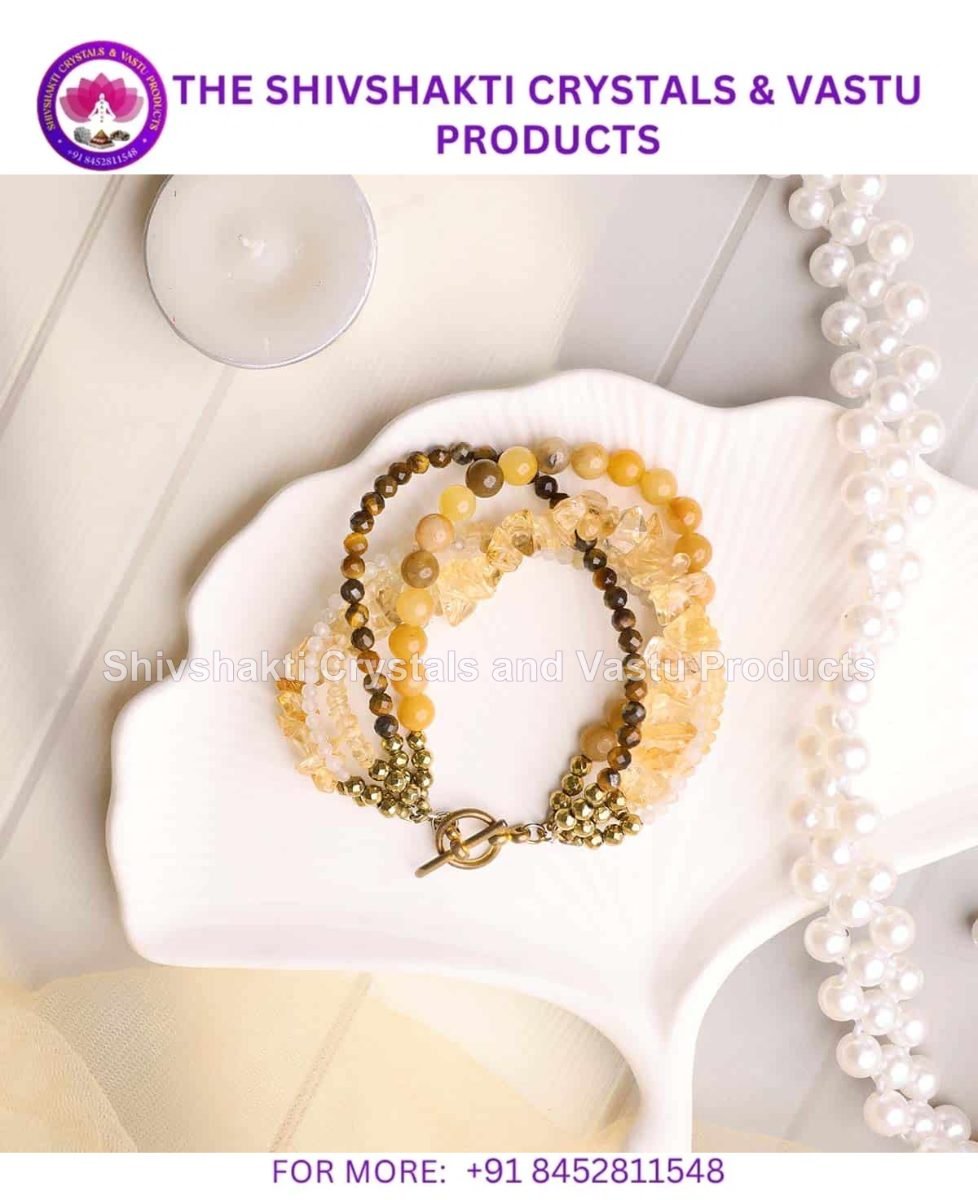 Yellow Five Layered Bracelet